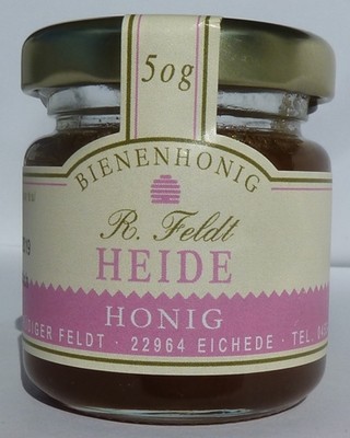 Heide Honig 100% Bienenhonig naturrein Premiumqualität kräftig aromatisch 50g  