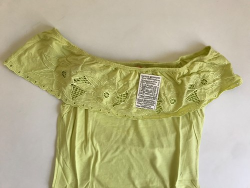Urban Outfitters Ruby Sky Women Rosa Dress Crotchet Cotton Lime Green Size L - Picture 2 of 6