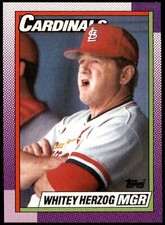 Whitey Herzog #261 1990 Topps