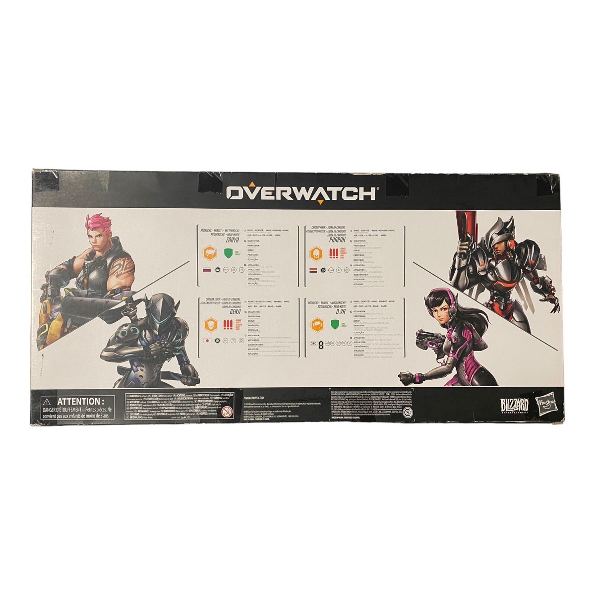 Hasbro Overwatch Ultimates Carbon Skins Action Figure 4-Pack Set