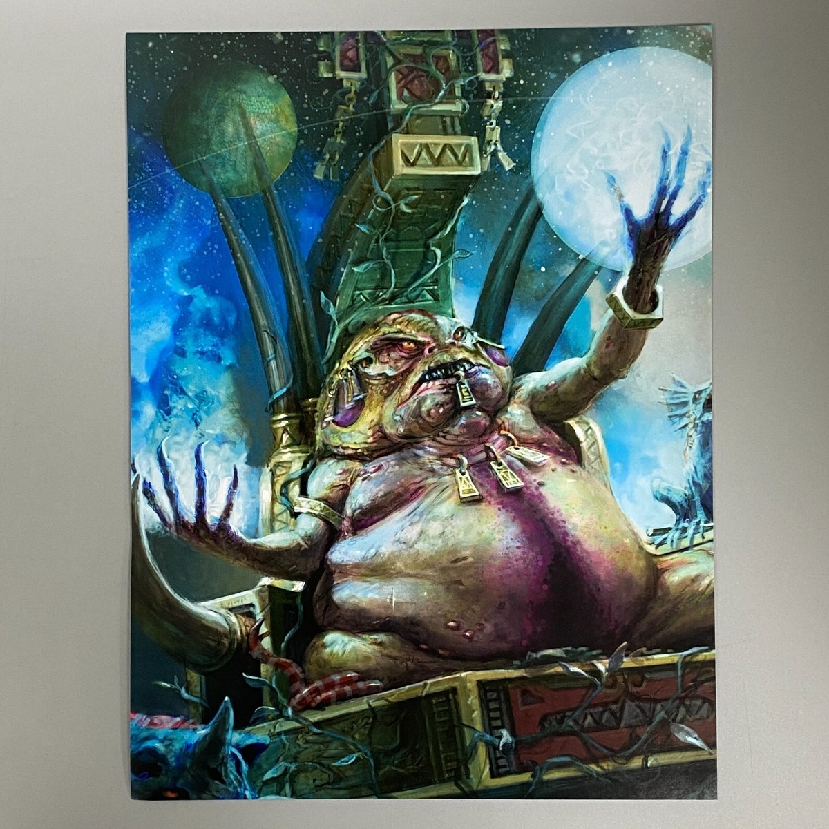 SERAPHON LIZARDMEN SLANN PRIEST ART PICTURE POSTER WARHAMMER AGE