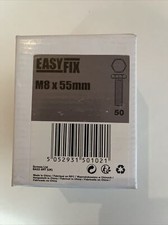 Easyfix M8 55mm Bolts 50 Pack NEW