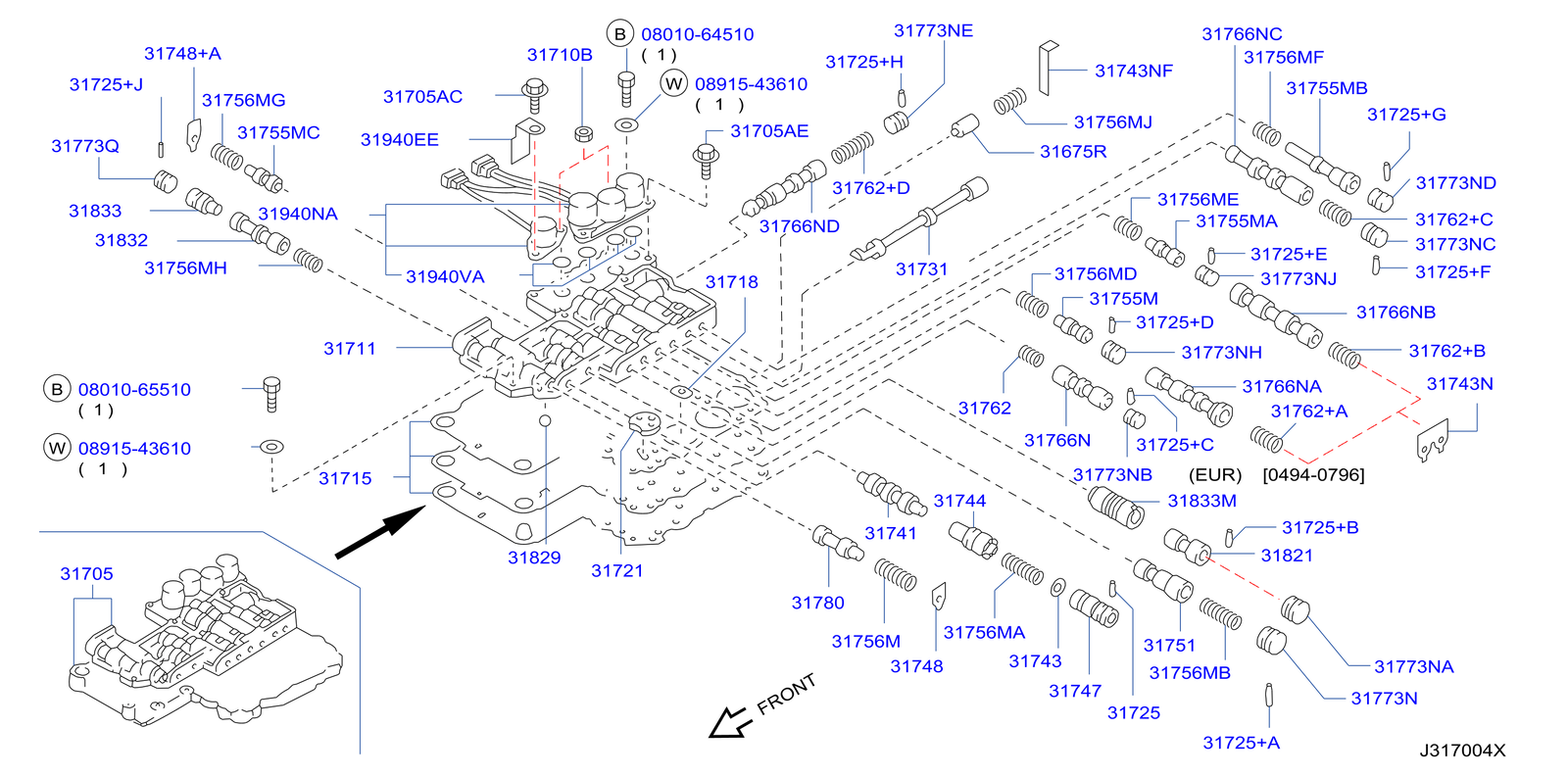 Nissan/INFINITI 3172641X00 Oil Filter Auto Transmission eBay