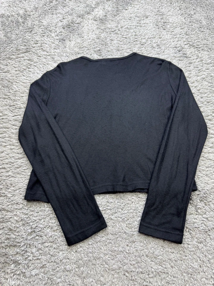 Suéter A Byer Mujer Grande Recortado Estrás Botones Lentejuelas Mariposa Cárdigan De Colección Foto 2 de 4