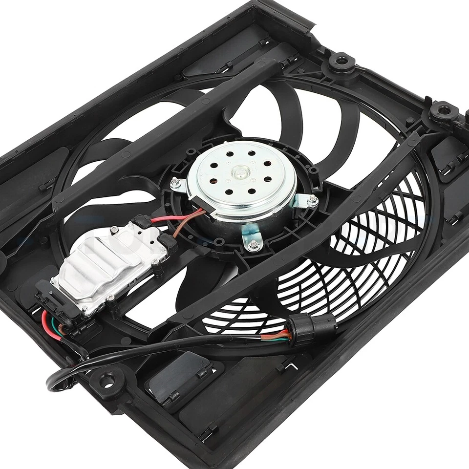 Conjunto de ventilador condensador aire acondicionado lado derecho BMW 740I 740IL 1999-2001 Foto 4 de 4