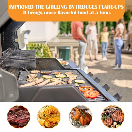 Stainless Steel Grill Grates Replacement Emitter for Char-Broil Advantage 4 B... - Picture 6 of 7