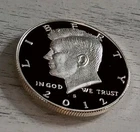 2012-S Wow! 90% Silver Kennedy Half Dollar Ultra Cameo Proof - Free Shipping!