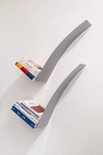 /2 LEFT/ Vintage IKEA Kirp Shelves – Curved Y2K Wall-Mounted Display Bookshelf