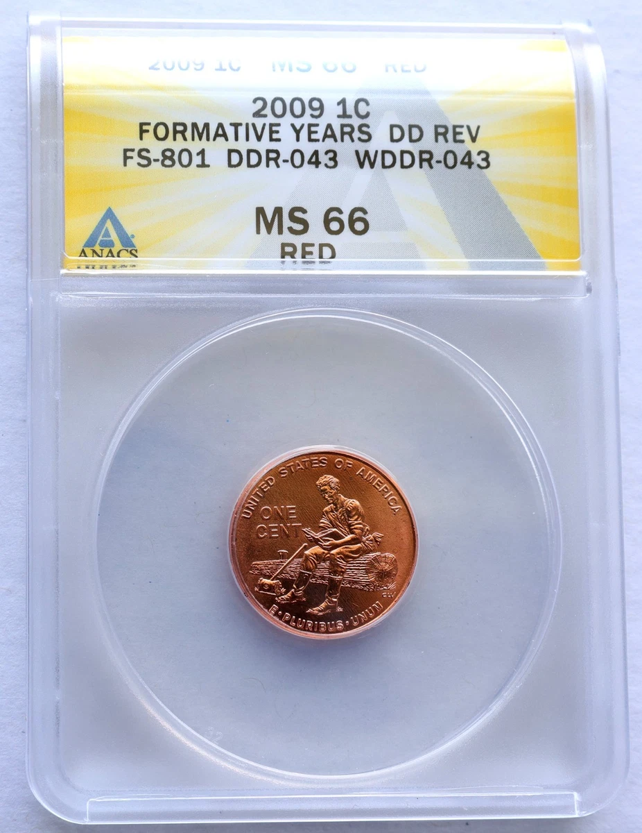 MS 66 Graded 2009 Lincoln Bicentennial US Small Cents (2009) for