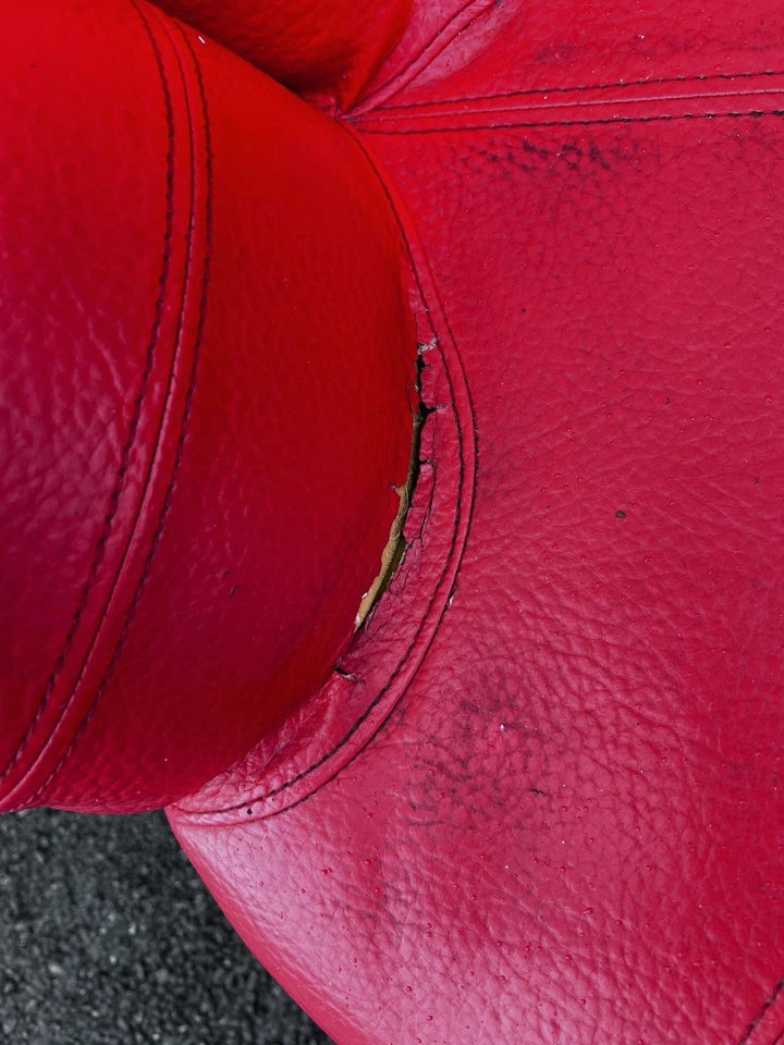 Red Soft Pop Art HAND SHAPED Swivel CHAIR Retro Max West Pickup Only Nj - Image 4 of 4