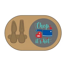 Engraved Charcuterie Board with Knives