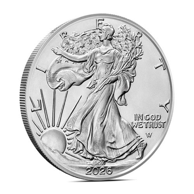 #ad 2026 $1 1 oz American Silver Eagle Brilliant Uncirculated $59.99