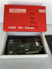 Vintage 1987 SAI Systems ISA Controller Card Seagate BIOS Add-On Boxed