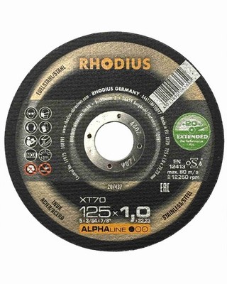Rhodius Trennscheibe XT 70 125 x 1 mm INOX Flexscheiben Metall Stahl