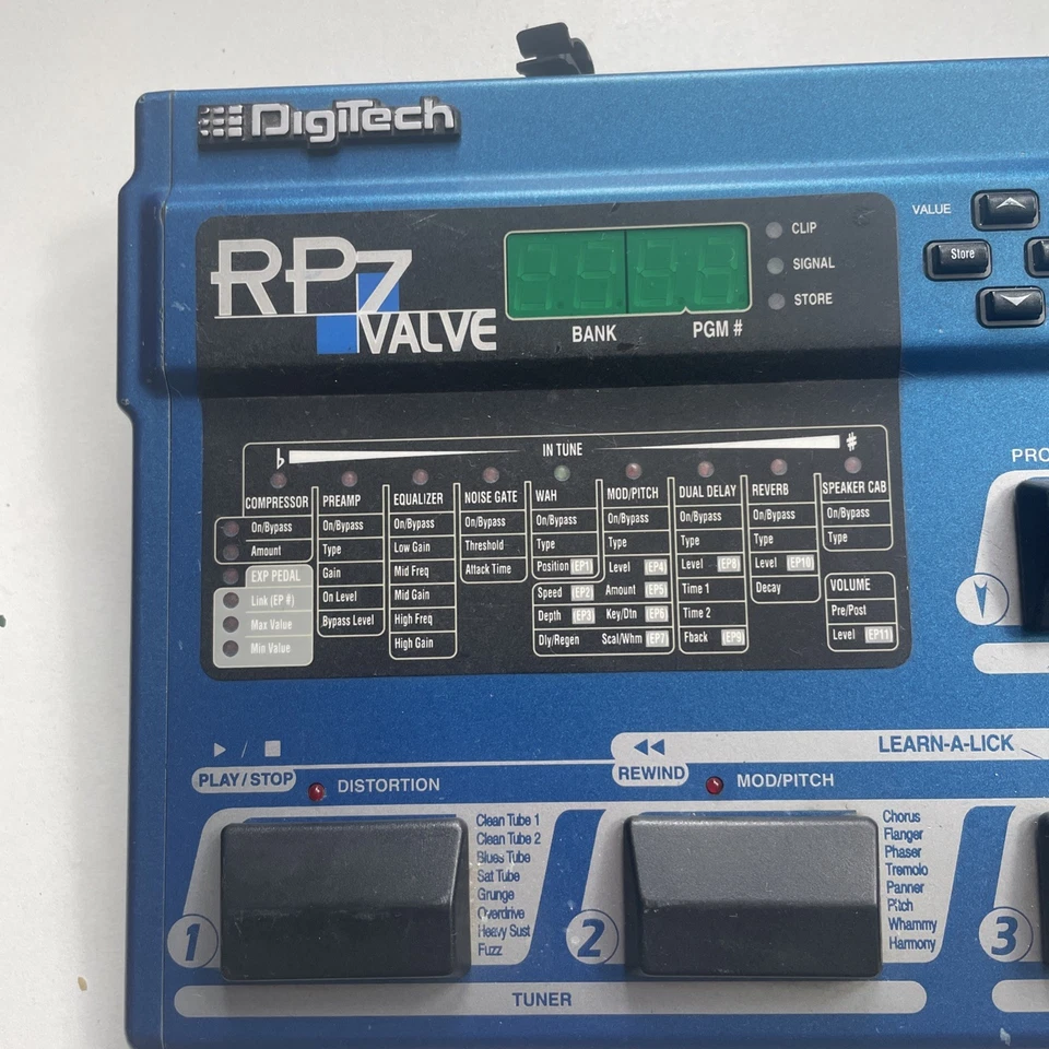 Digitech RP-7 RP7 Valve - Multi Effects Unit Pedal Used - Image 2 of 4