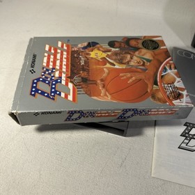 Baloncesto Doble Regate Konami Nintendo NES En Caja Con Manual 5 Tornillos Aut&eacute;ntico