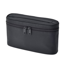 MUJI Recycled Nylon Slim Pouch with Handle Black Approx. 20.5 x 6 x 12.5 cm