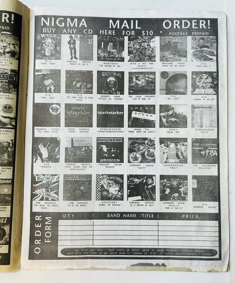 Punk Rock Magazine YZK vintage Volcom Stone, Us Bombs, Smash, Generation XXX Foto 4 de 4