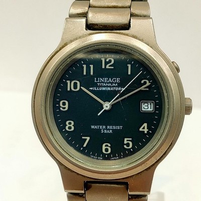 Vintage Casio Lineage Titanium LIN-100 Watch   For Parts or Repair Project