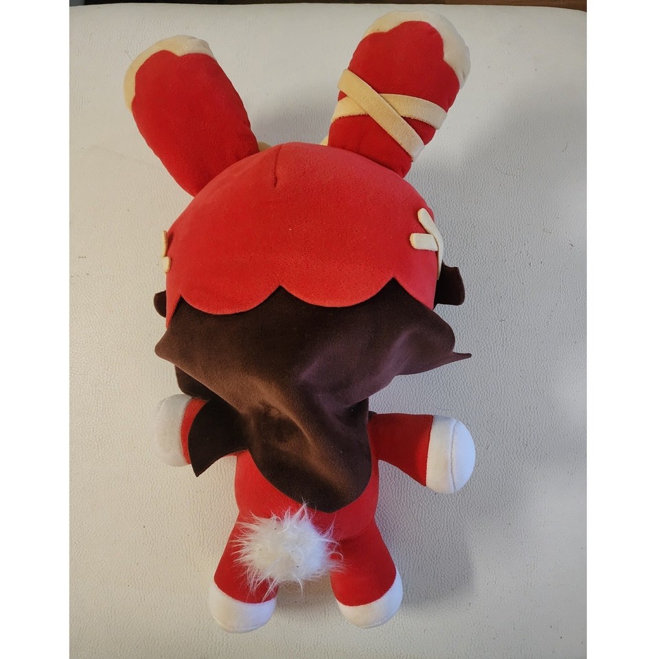 Genshin Impact Amber Baron Bunny Plush Toy 15in Red Brown Anime Stuffed ...