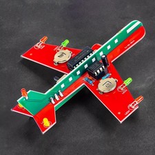 Electronic Soldering Practice Kit Airplane Flashing Light Circuit Kit Portable