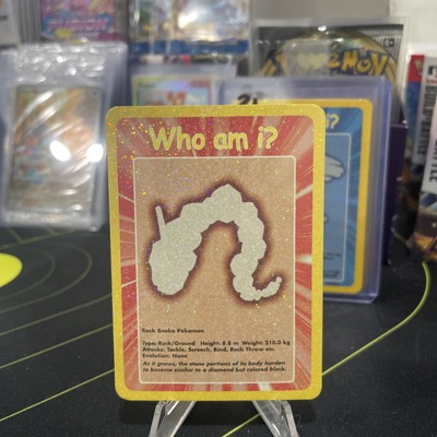 2004 Pokemon Funskool Who am I? Foil Onix #095 India HTF pack fresh