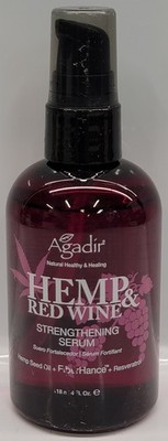 Agadir Hemp & Red Wine Strengthening Serum 118ml / 4 fl. oz Pump Bottle