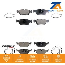 Front Rear Semi-Metallic Disc Brake Pads And Wear Sensors Kit For BMW Z4