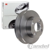 2X NK Bremsscheiben 245Mm Voll Hinten Passend FÜR Audi 80 90 Cabriolet Coupe |