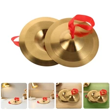 1 Pair Finger Cymbals for Band Hand Cymbals Small Marching Metal Zills