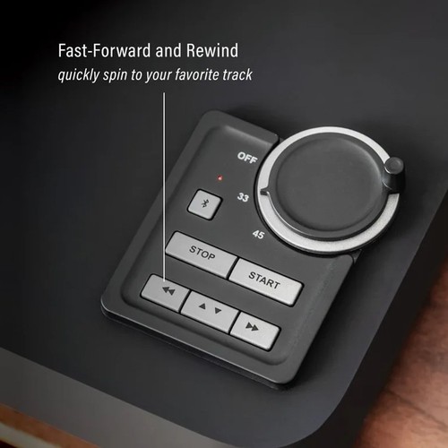 Crosley C300 2-Speed Bluetooth Out Fully Automatic Turntable - Black C300A-BK - Picture 4 of 5