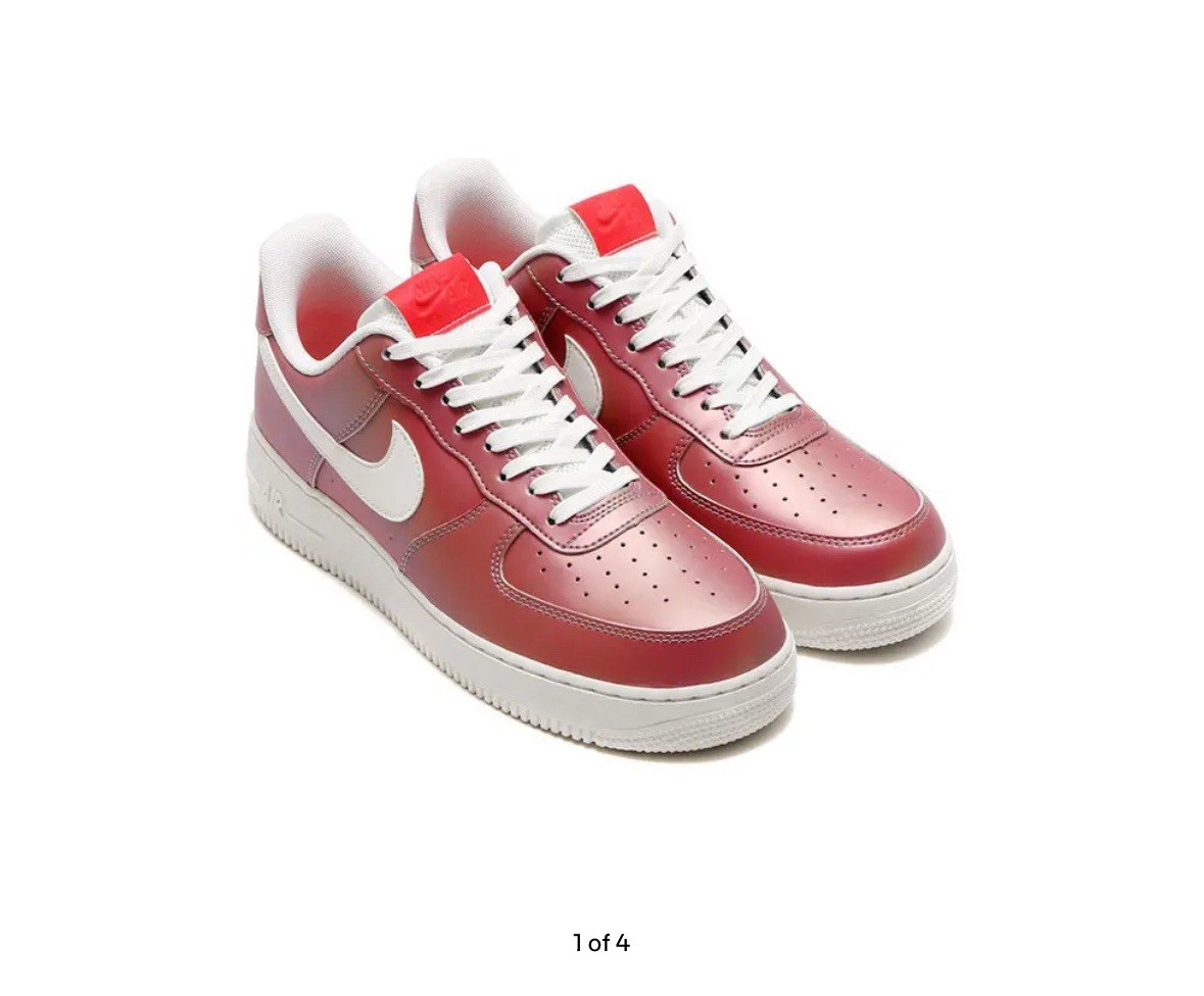 New 10.5 Nike Air Force 1 07 LV8 Track Red Pink Iridescent Pack