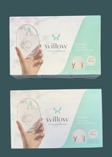 2 Willow Pump Reusable Breast Milk Containers All In One In-Bra 2 Flanges 27 mm