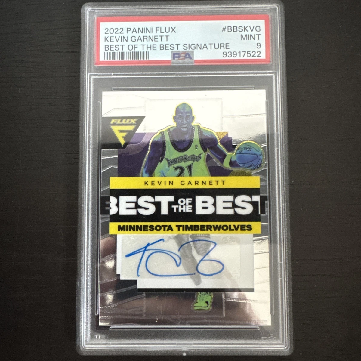Kevin Garnett Basketball Autographed Sports Trading Cards