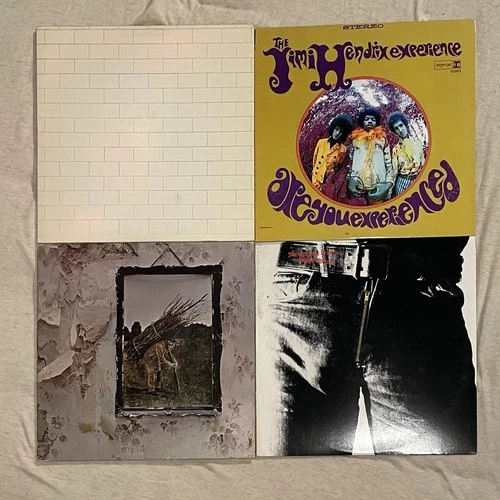 Vinyl Record Job Lot Rock Pink Floyd Led Zeppelin Jimi Hendrix Rolling Stones