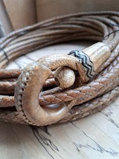 New Rawhide Vaquero Reata Lariat. 100' 6 Strand, with hand braided Honda