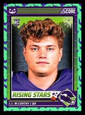 2024 Score-A-Treat #19 J.J. McCarthy Rising Stars Green Bats Minnesota Vikings