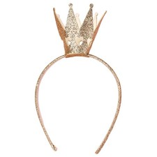 Crown Headbands for Gold Princess Headband Glitter Queen Crown Hairband Hallo...