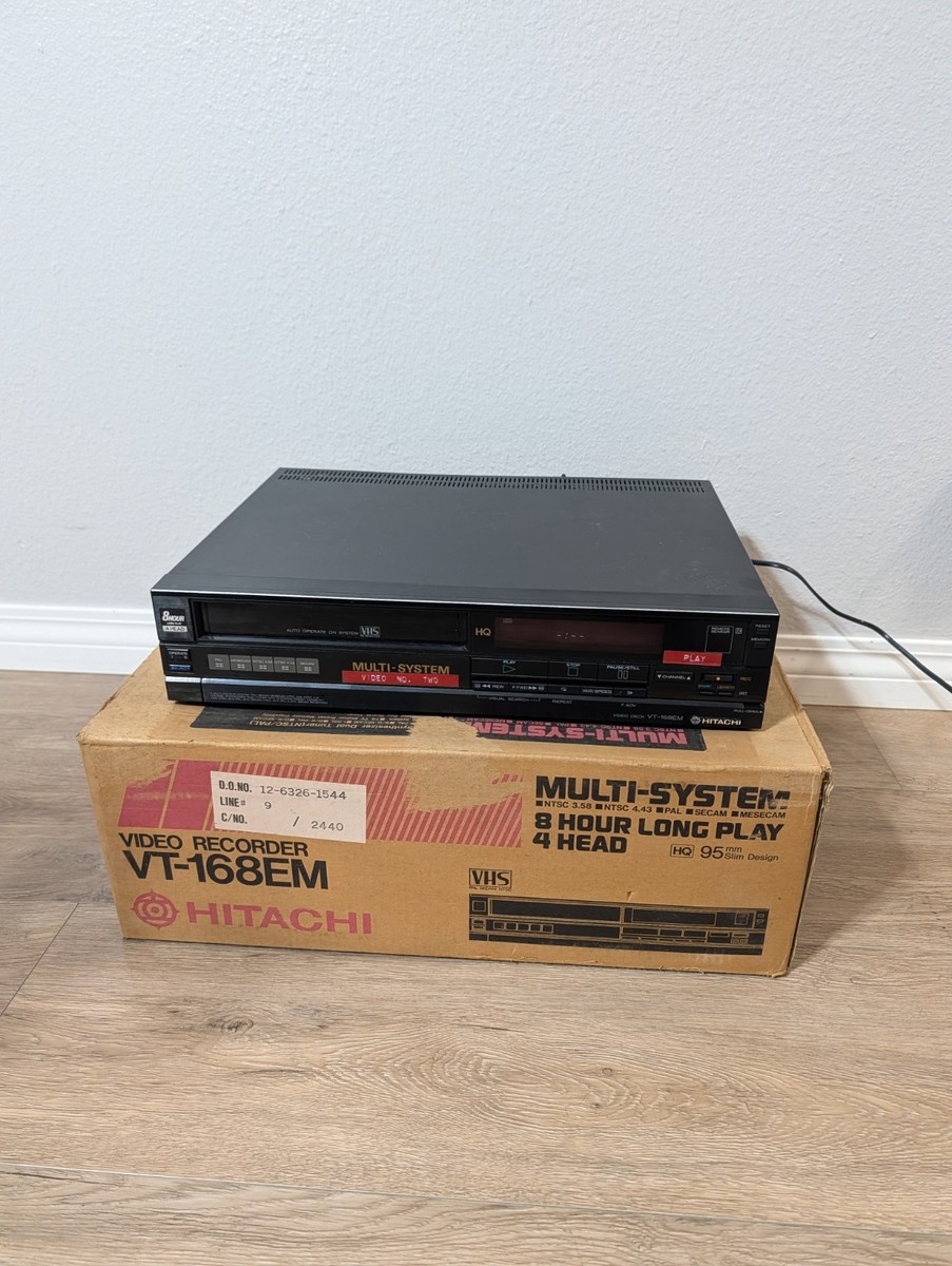 動作確認済 オマー・ハキム「レット・イット・フロー」VHS HITACHI VT-168EM Video Recorder VHS Multi-System Made In Japan for