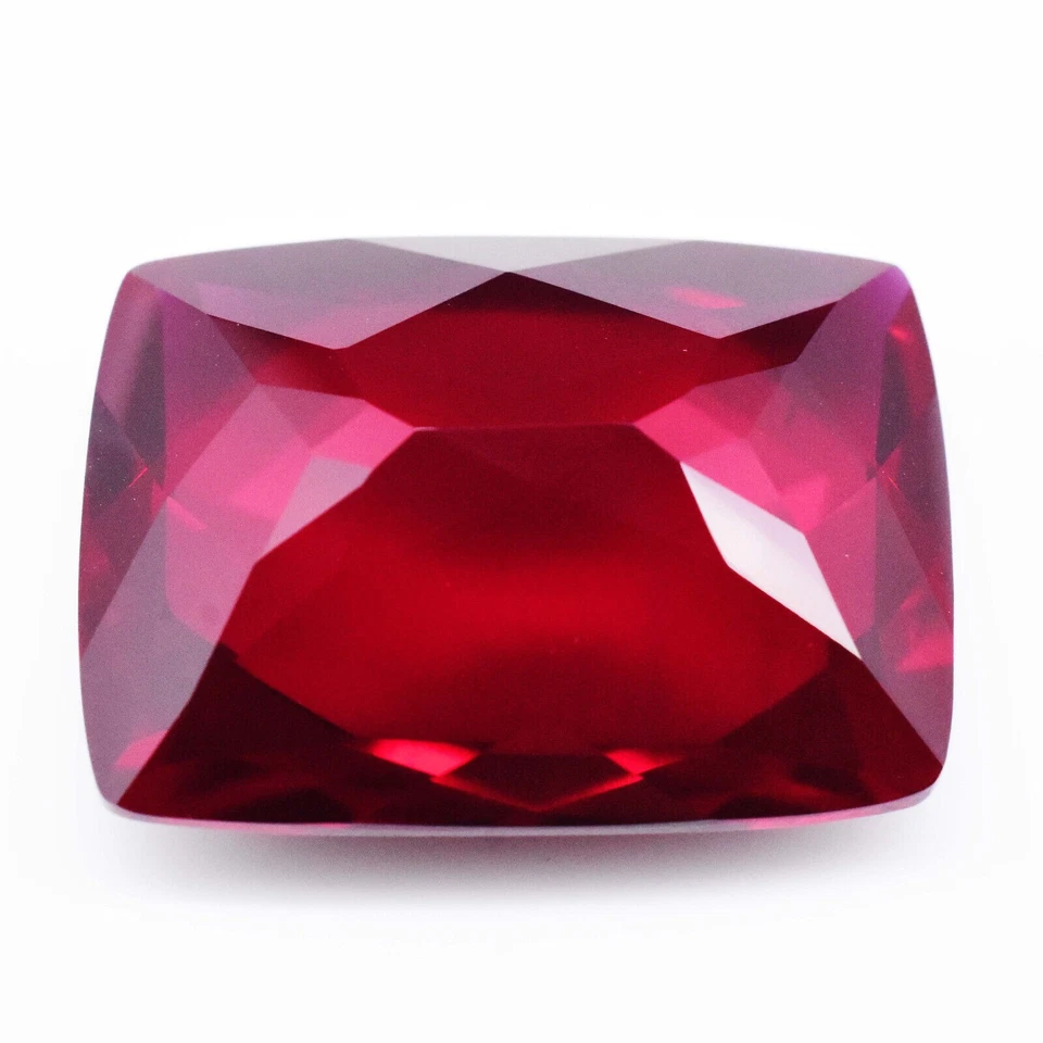 Piedra preciosa suelta de granate piropo rojo certificado natural 62,20 quilates corte 27x20 mm Foto 4 de 4