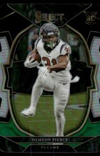 2022 Select Dameon Pierce #47 Black & Green Prizm Die-Cut