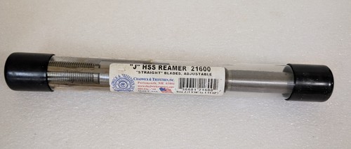Chadwick & Trefethen Inc. "J" HSS Reamer # 21600 Straight Blades Adjustable