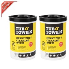 Multi-Surface Heavy-Duty Cleaning Wipes 10" x 12" - 180 Count, Waterless Formula