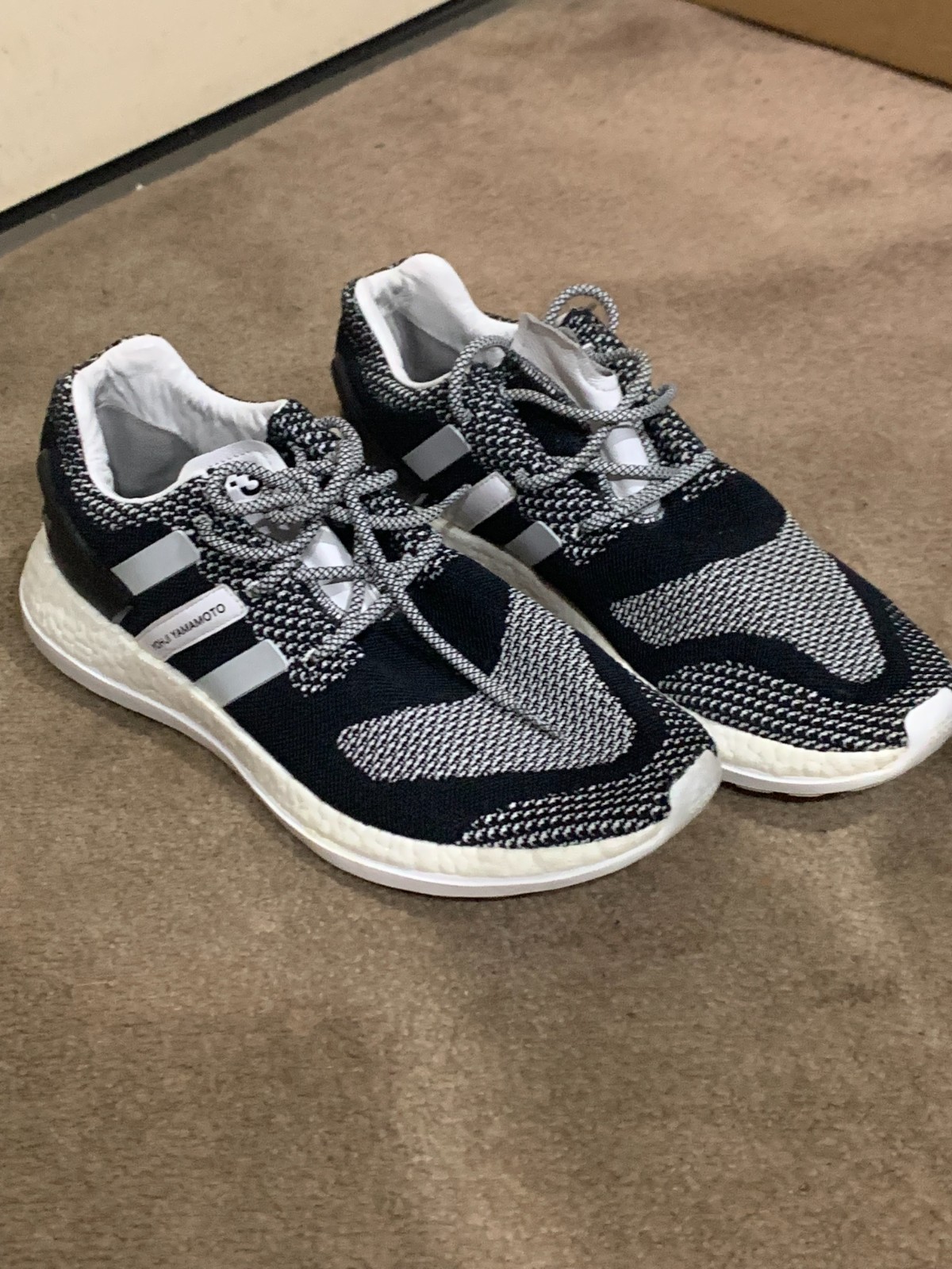 Y-3 Yohji Yamamoto Pureboost ZG Primeknit Core Black … - Gem