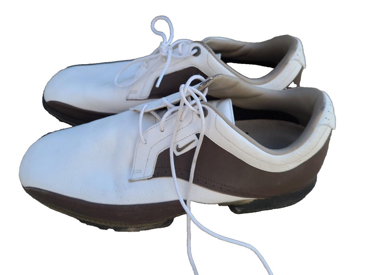 Nike Tour Premium Brown And White Size Golf Shoes