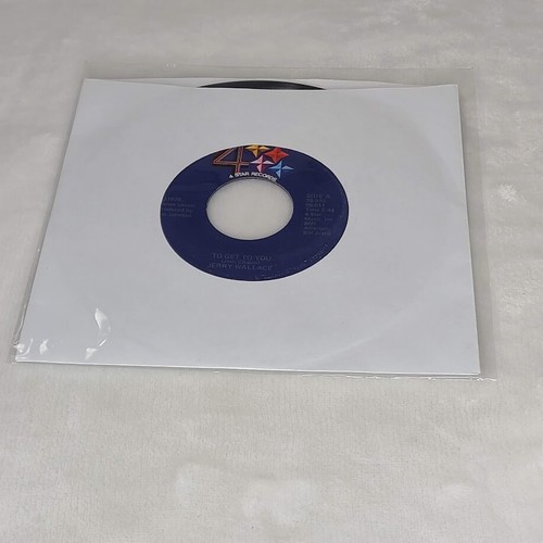 Jerry Wallace To Get To You / My Wife's House 45 RPM Vinyl 1978 4 Star 78-310 - Foto 6 di 6