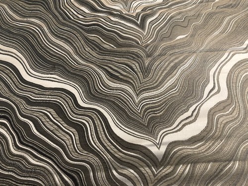 Zinc Textile Marble Silk Upholstery Fabric- Marbleous / Khaki 2.60 yd Z257/06 - Picture 3 of 3