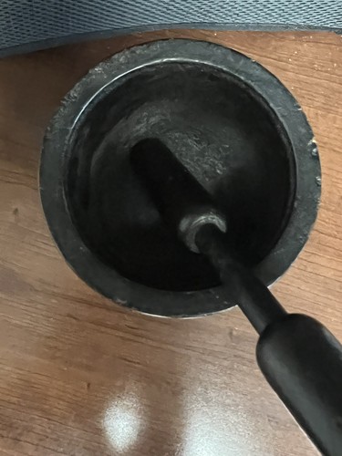 Primitive Carved Wooden Mortar & Pestle - Picture 8 of 11