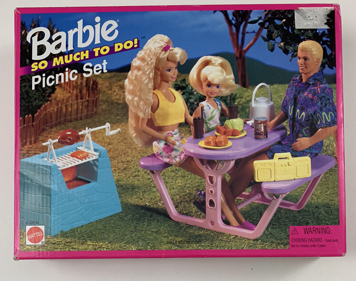Vintage 1995 Barbie So Much To Do Picnic Set 67032-91 | eBay