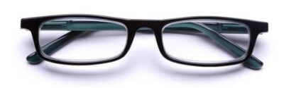 B+D BLACK AND GREY READING GLASSES +2.50